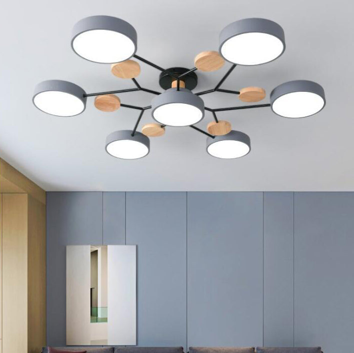 Scandinavische LED Plafondlamp Moleculair Design & Moderne Sfeerverlichting