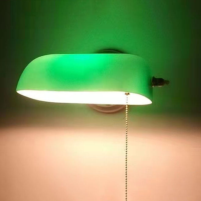 Industriële Wandlamp – Groen of Wit Glas & IJzer met E26 Fitting