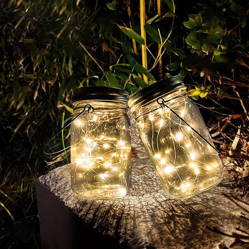 Solar LED Buitenlamp – Art Deco Wit/Geel – 1.2 V (20 LED’s)