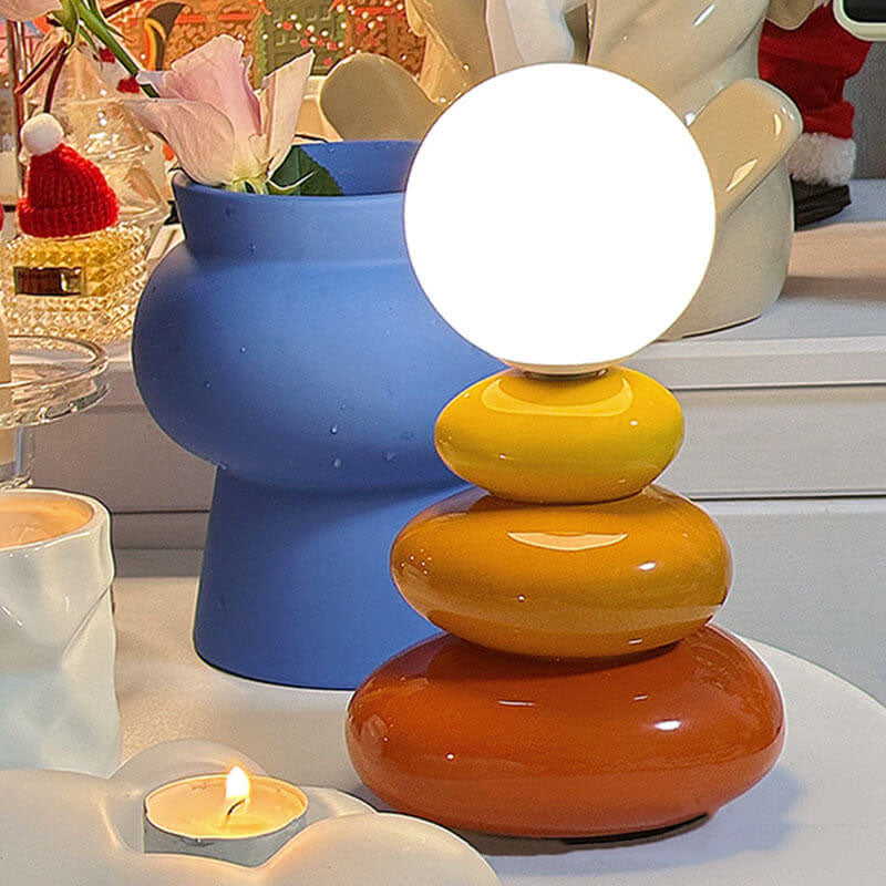 Moderne Keramische LED Tafellamp – USB Oplaadbaar, 3 W, 300 lm