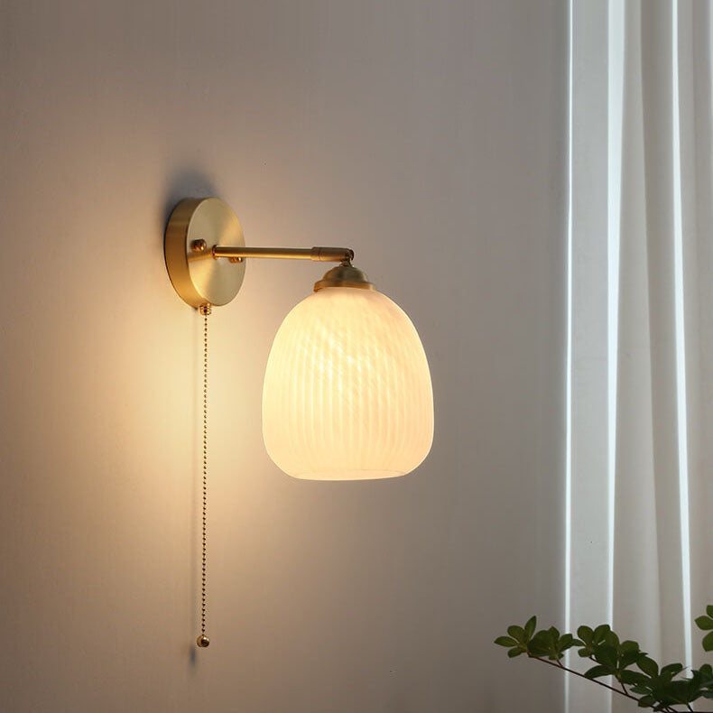Moderne Wandlamp van Glas en Messing met Winters Design