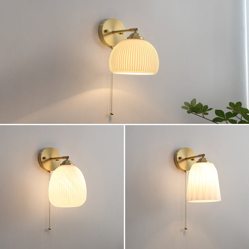 Moderne Wandlamp van Glas en Messing met Winters Design
