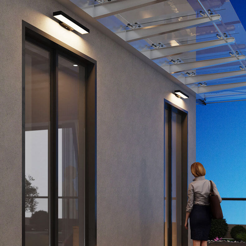 Moderne Minimalistische LED Sensor Buitenlamp | Waterdichte Rechthoekige Wandlamp
