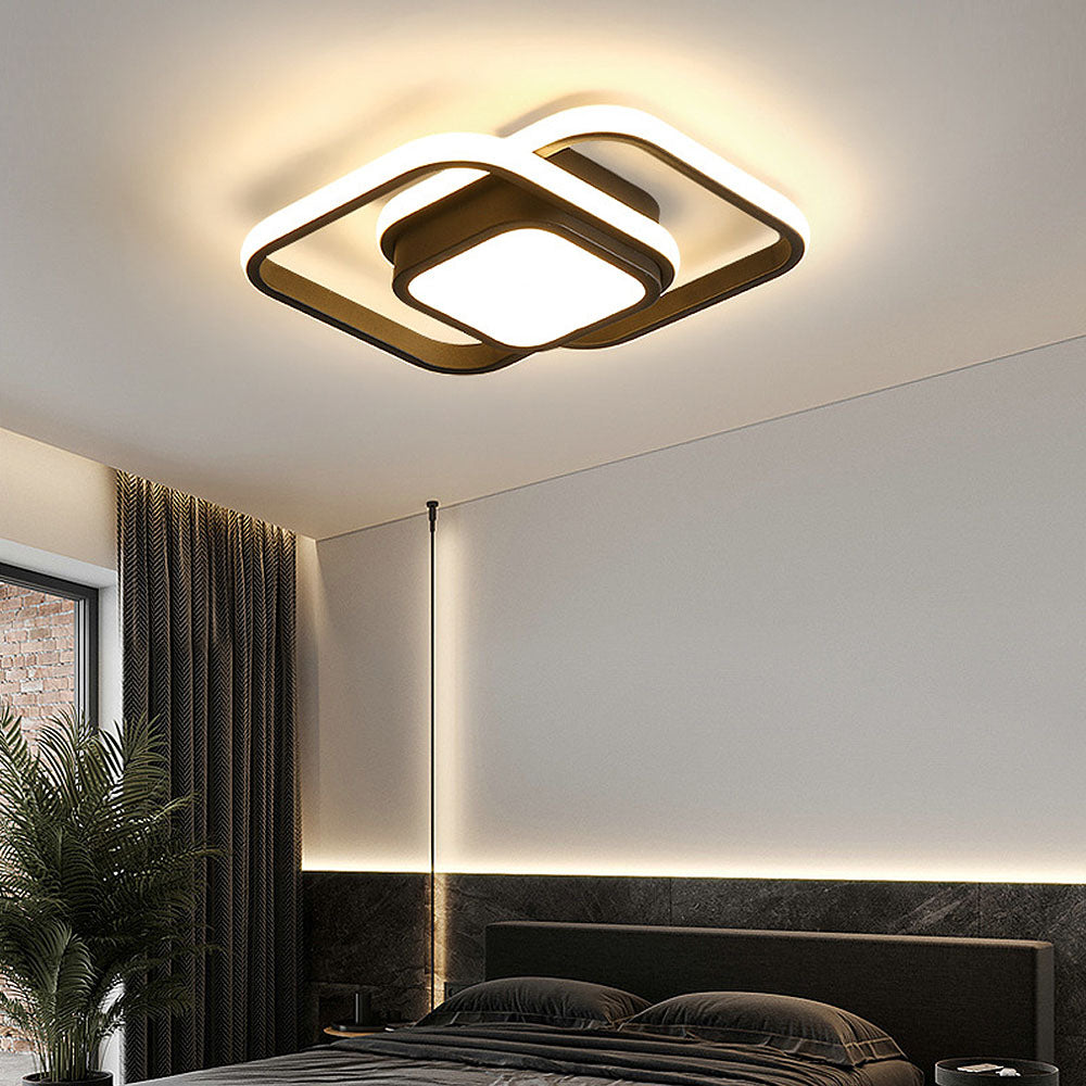LED Plafondlamp met Dubbele Ring – Modern & Minimalistisch