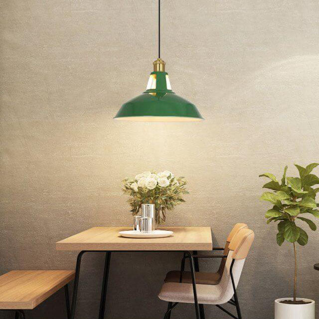 Industriële Groene Hanglamp – Meerdere Formaten