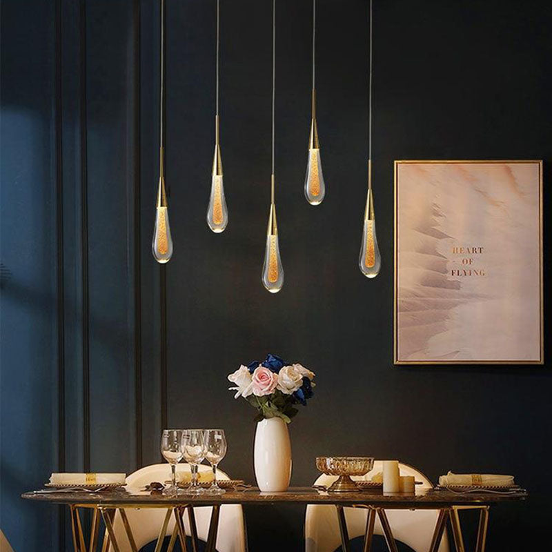 Stijlvolle Scandinavische Gouden LED Hanglamp – Kort of Lang Design