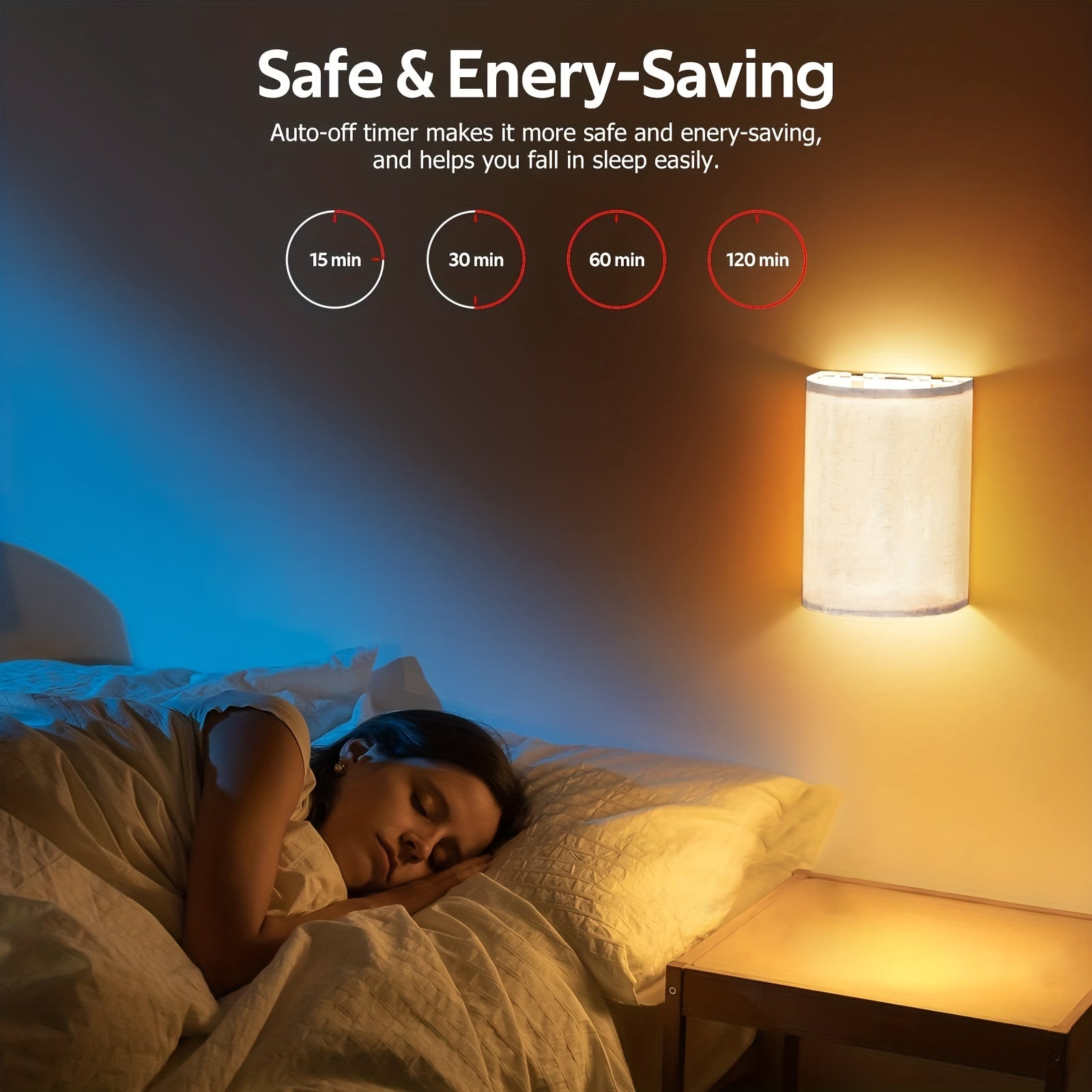 Uni – Organische Draadloze Wandlampen (2-Pack) met Afstandsbediening