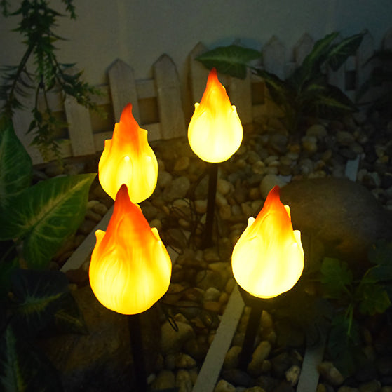 Solar LED Tuinprikker – Geel/Rood – (1, 3 of 4 Lichtbronnen)