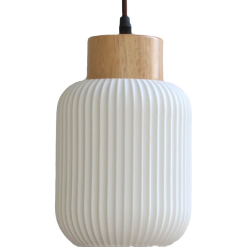 Moderne Wandlamp van Keramiek en Hout – Witte moderne Kleur