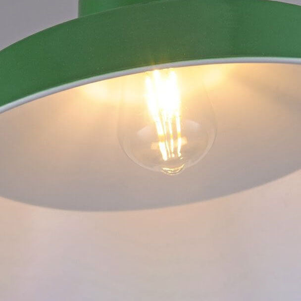 Industriële Elegante Groene Hanglamp in Meerdere Formaten