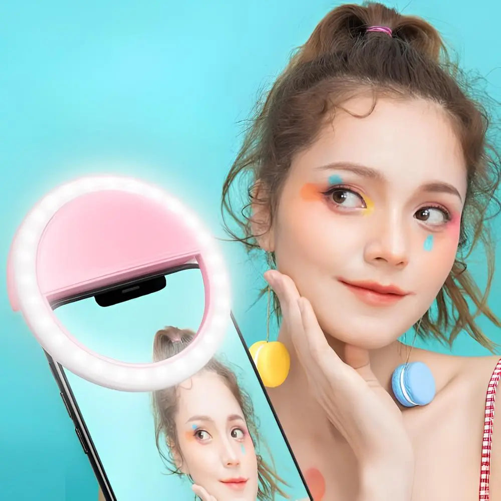 Selfie Ring Light – Compact Clip-On Lamp for Perfect Photos & Videos