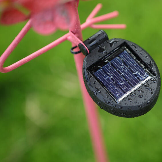 Flamengo Solar LED Tuinlamp – Roze – (1 LED)