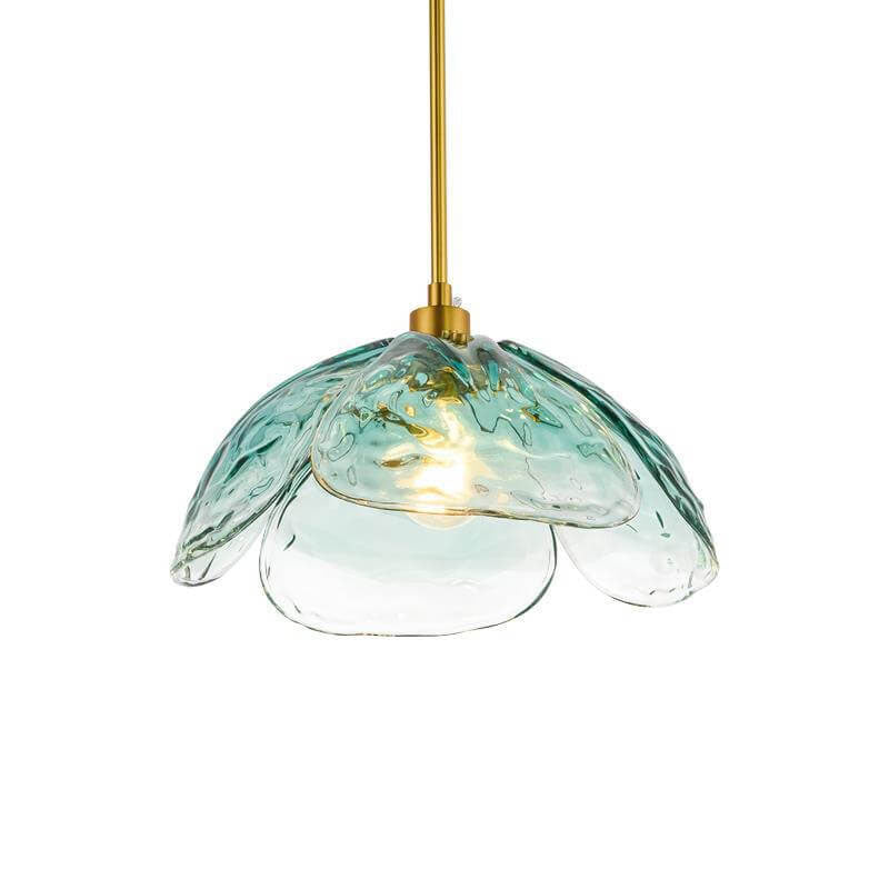 Moderne Glazen Hanglamp – Blauw, Groen of Roze – E26 Fitting