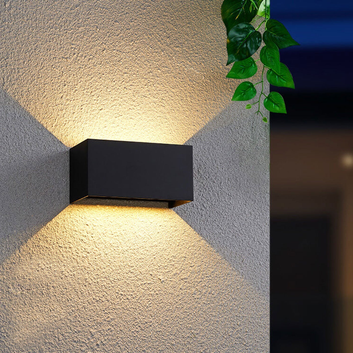 Moderne LED Up & Down Buitenlamp | Waterdichte Rechthoekige Wandlamp