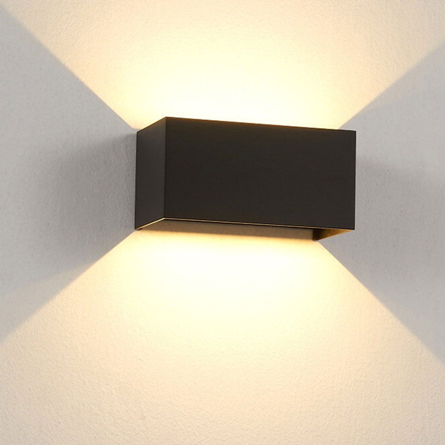 Moderne LED Up & Down Buitenlamp | Waterdichte Rechthoekige Wandlamp