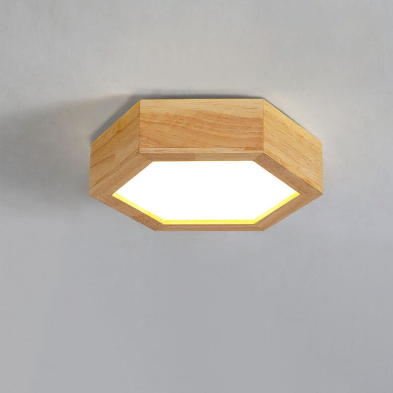 Moderne Houten Japandi LED Plafondlamp –1/2/3 Spots