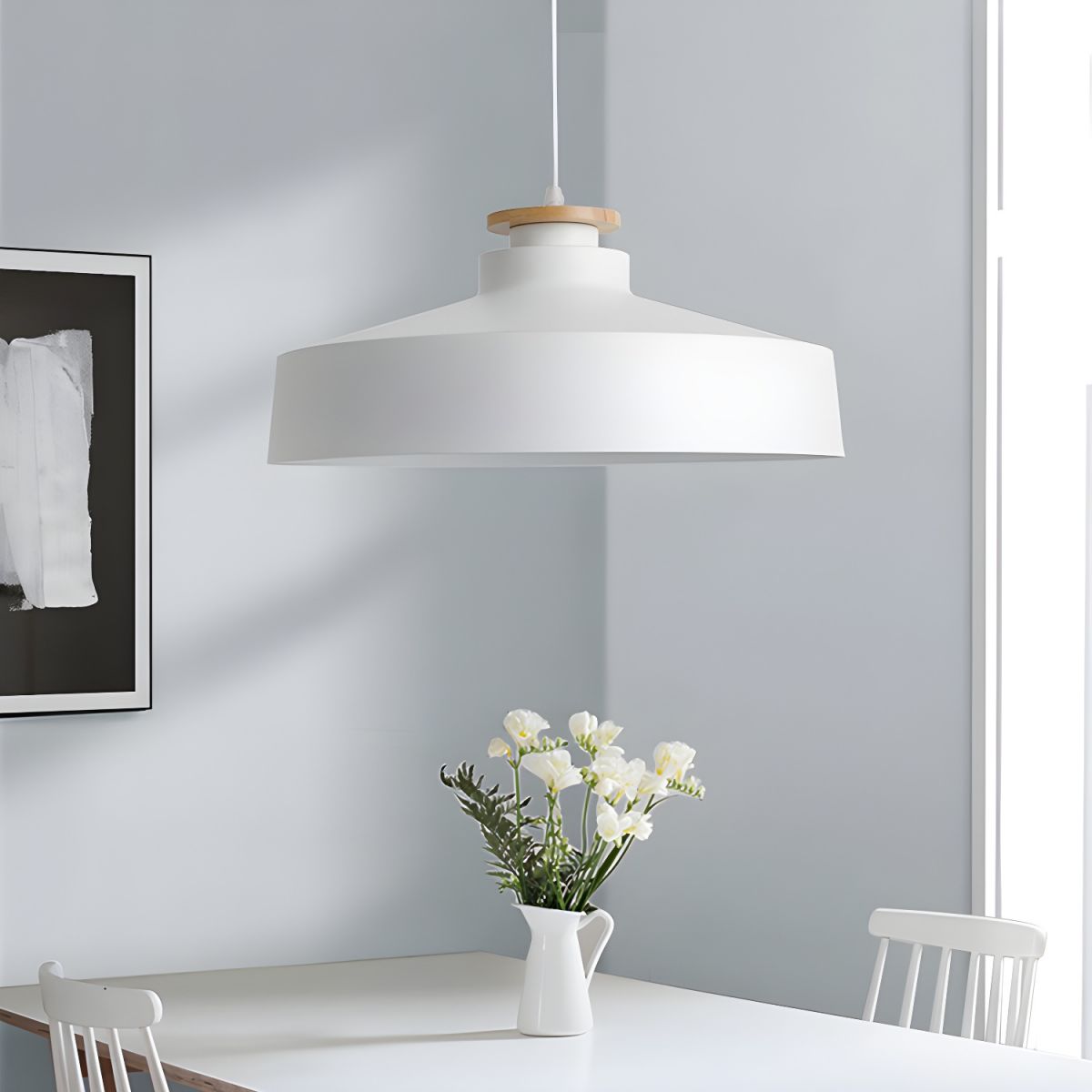 Scandinavische Houten Hanglamp – Modern & Warm
