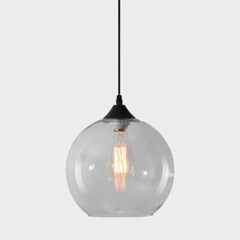 Moderne Glazen Hanglamp in Meerdere Kleuren met Bolvormig Design