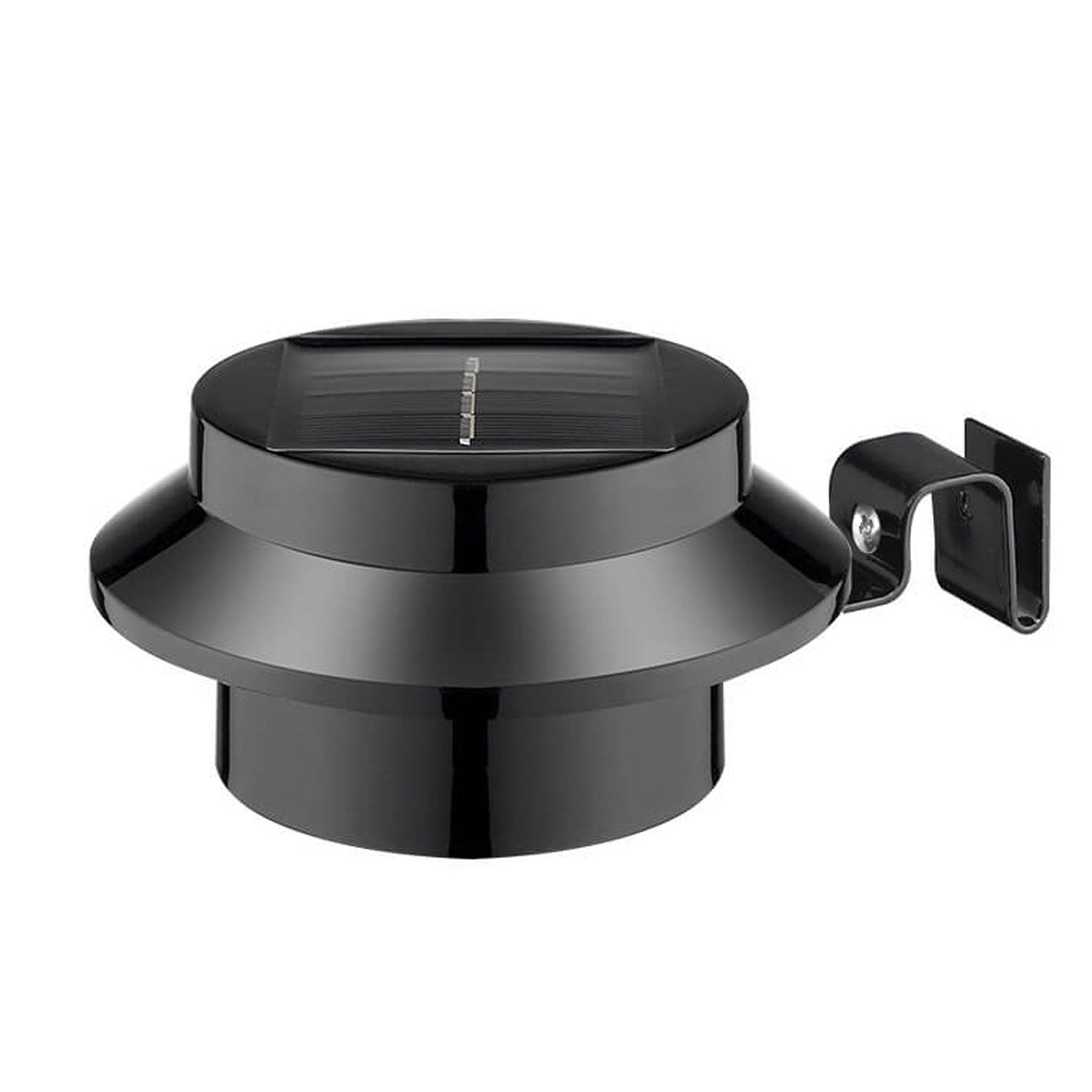 Industriële Solar Wandlamp – Zwart/Wit – Weerbestendig Buitenlicht