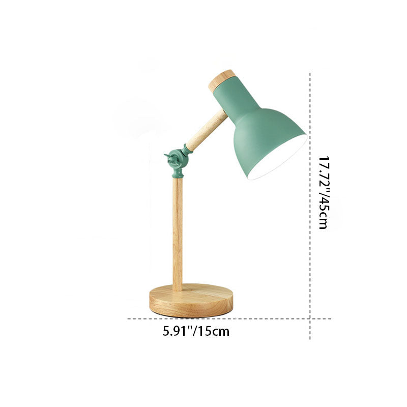 Scandinavische Tafellamp van Hout en IJzer – Meerdere Kleuren