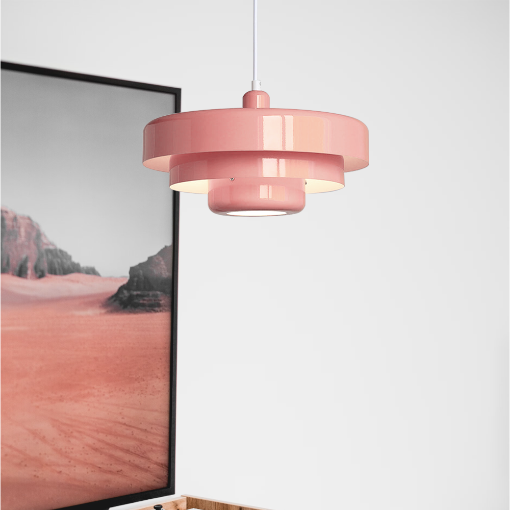 Ronde Stijlvolle IJzeren Hanglamp – Elegant Industrieel Ontwerp voor Huis & Keuken