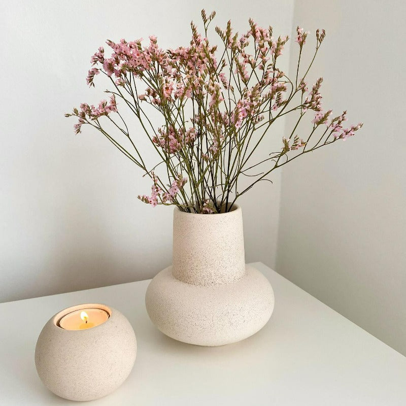 Lumio – Keramieken Vaas Tijdloos Cylindrisch Design