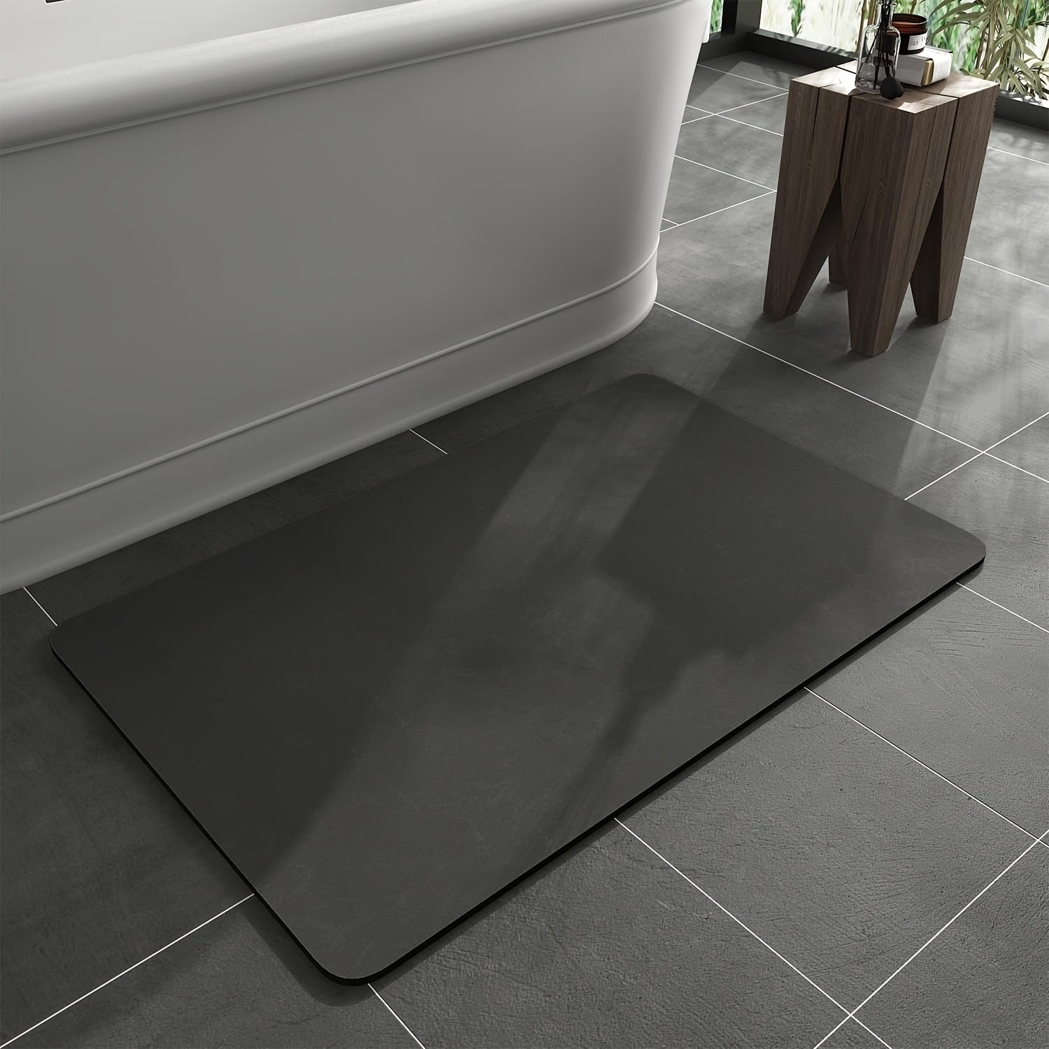 Sneldrogende Antislip Badmat – Diatomee Aarde, Ultra-Absorberend & Hygiënisch
