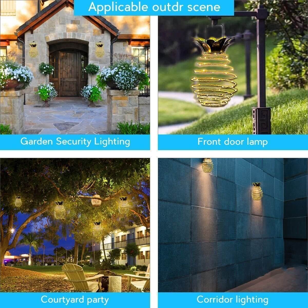 Industriële Buitenlamp op Zonne-energie – Groene LED Hanglamp met IP44