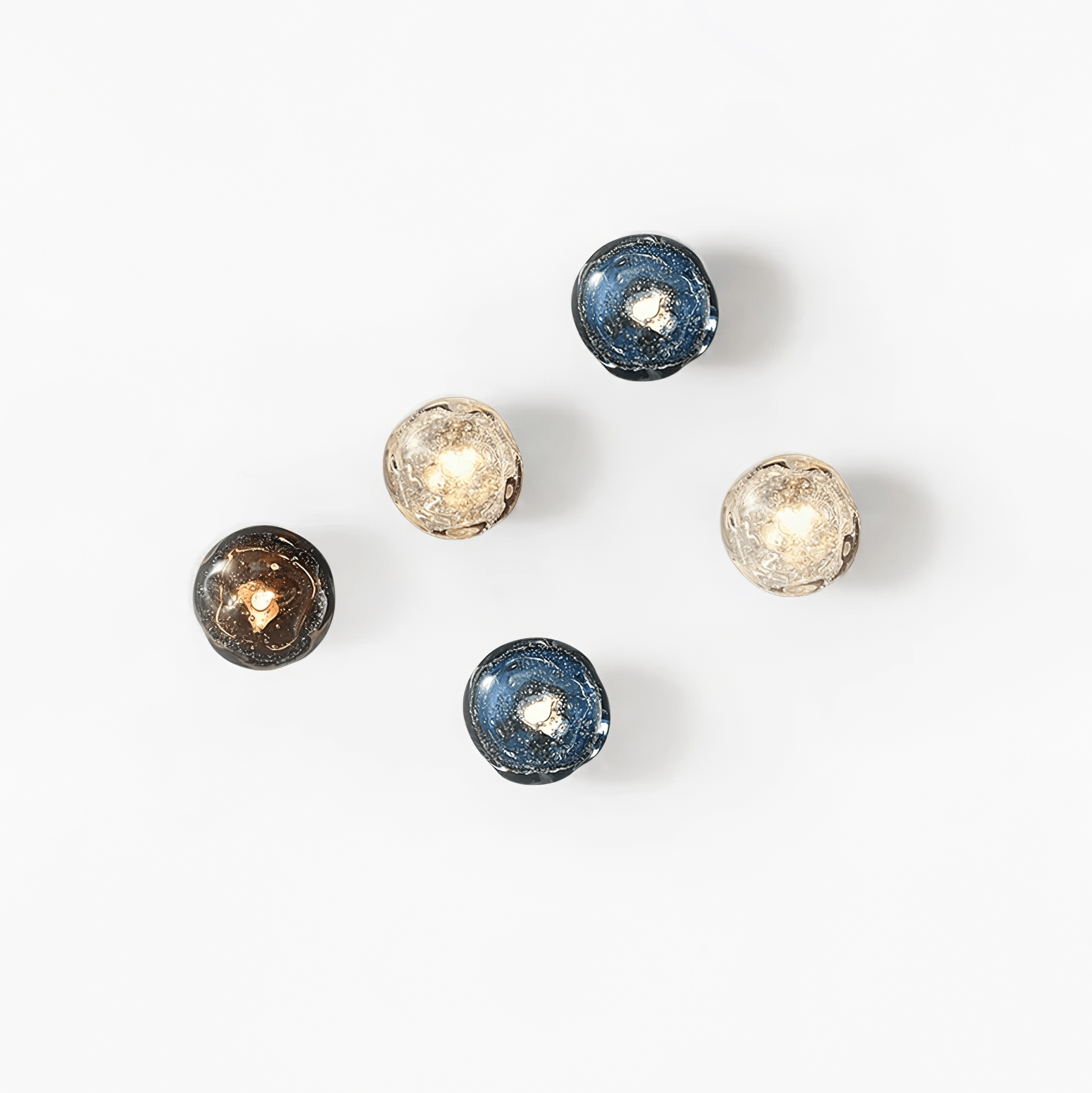 Moderne Handgevormde Glazen LED Wandlamp – Artistieke Sfeerverlichting voor Woonkamer & Slaapkamer