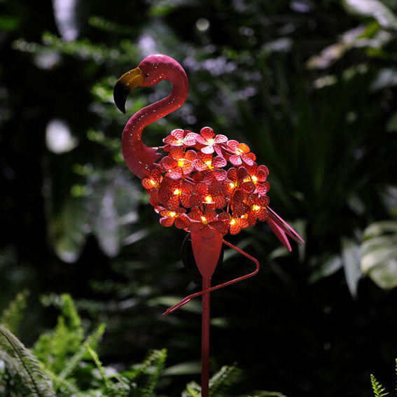 Flamengo Solar LED Tuinlamp – Roze – (1 LED)