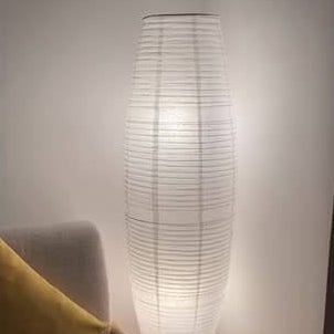 Moderne Japandi Vloerlamp met Papieren Kap