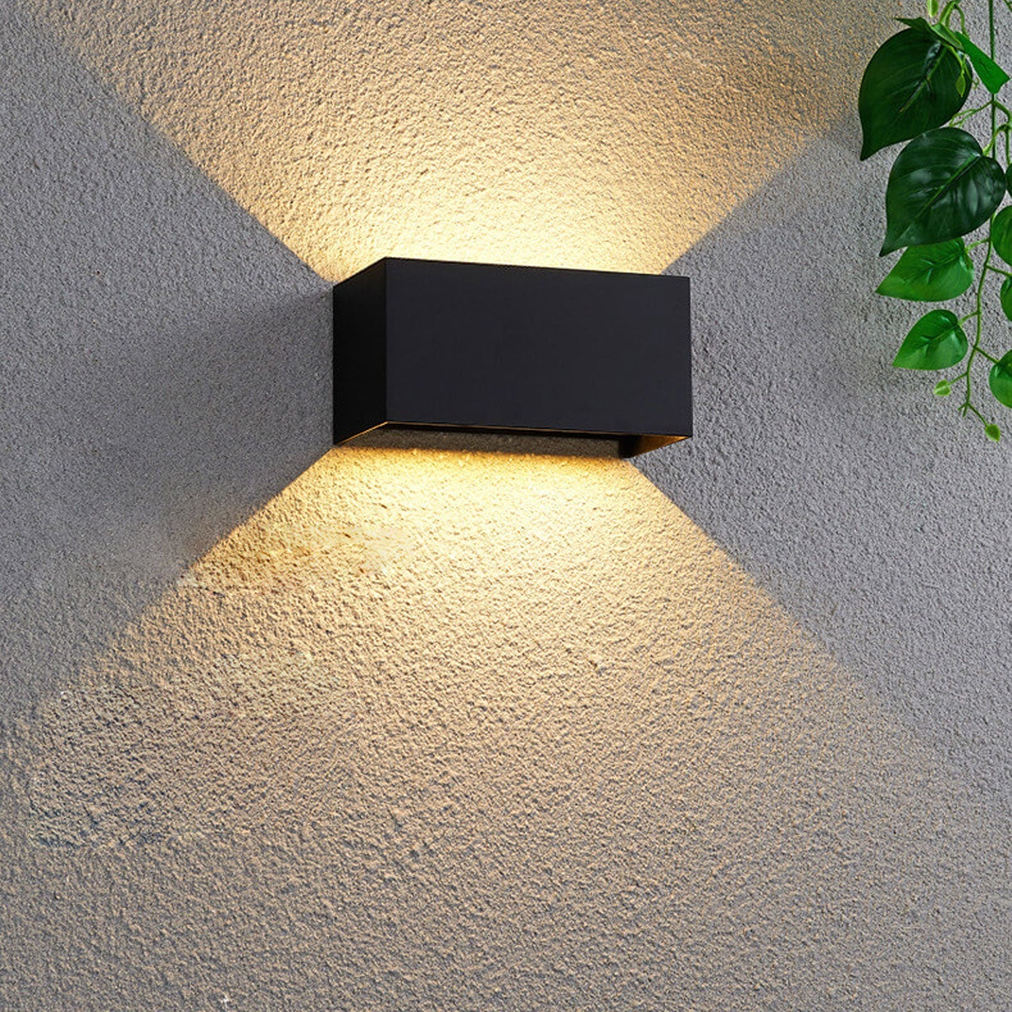 Moderne LED Up & Down Buitenlamp | Waterdichte Rechthoekige Wandlamp