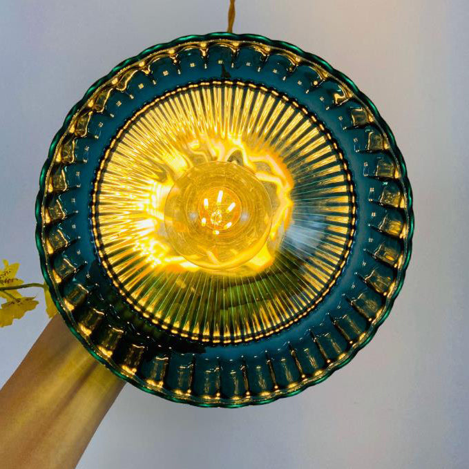 Industriële Hanglamp met Glas & Metaal Design