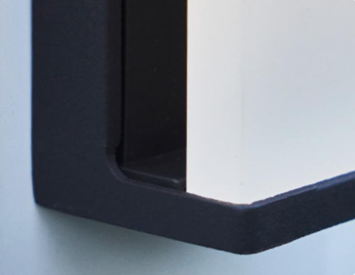 Solar Vierkante Matglazen LED Buitenlamp | Waterdichte Solar Wandlamp