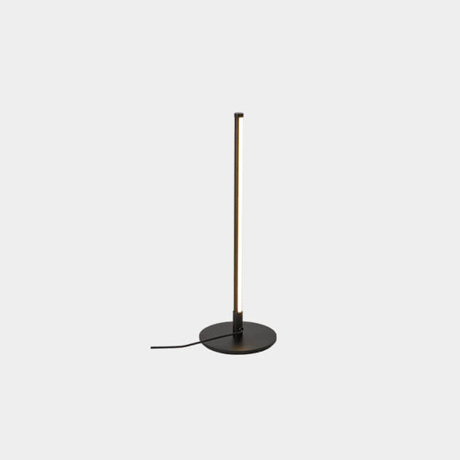 Modern bordslampa i akryl och metall med integrerad LED