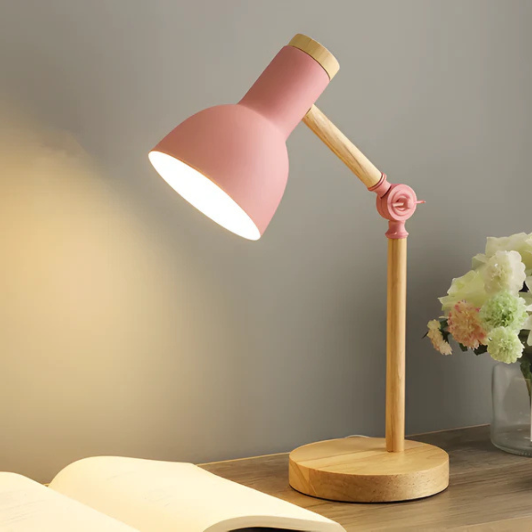 Fröja – Moderne LED Tafellamp met Verstelbare Kop & Macaron Design
