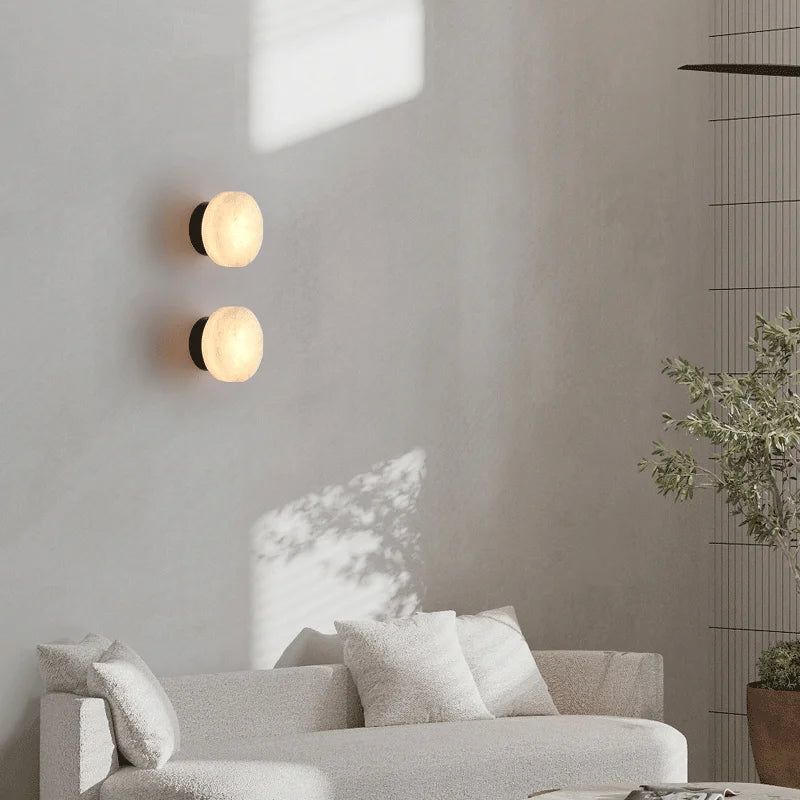 Luxe Marmeren Wandlamp met Tijdloze Scandinavisch Design