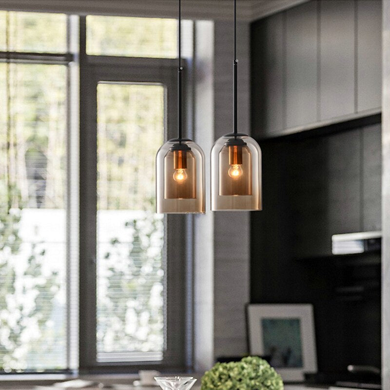 Nöro – Stijlvolle Scandinavische Glazen Hanglamp voor Keuken & Woonkamer