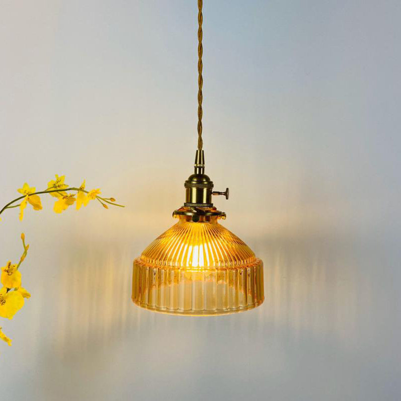 Industriële Hanglamp met Glas & Metaal Design