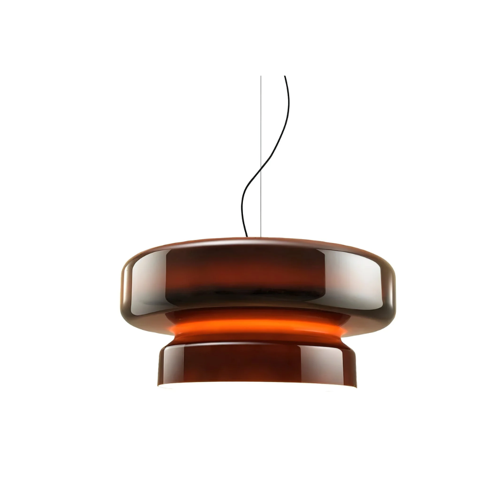 Retro LED Hanglamp van Glas & Metaal