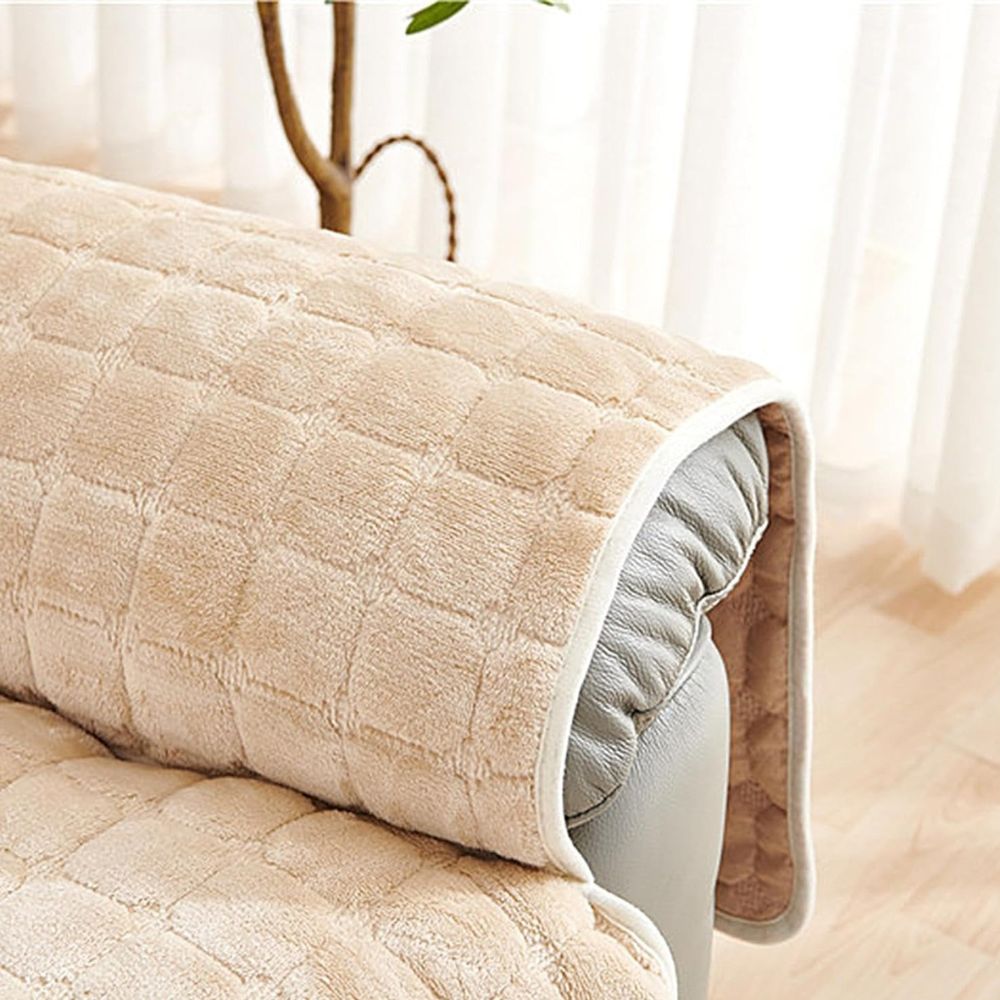 Gewatteerde Fauteuilbeschermer | Antislip Microvezel Fauteuilhoes Met Opbergvak