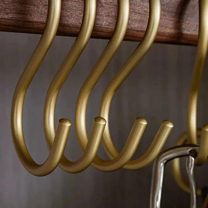 Elegante S-Vormige Haakhouders – Set van 5 Luxe Metalen Hangers in Goud of Zilver