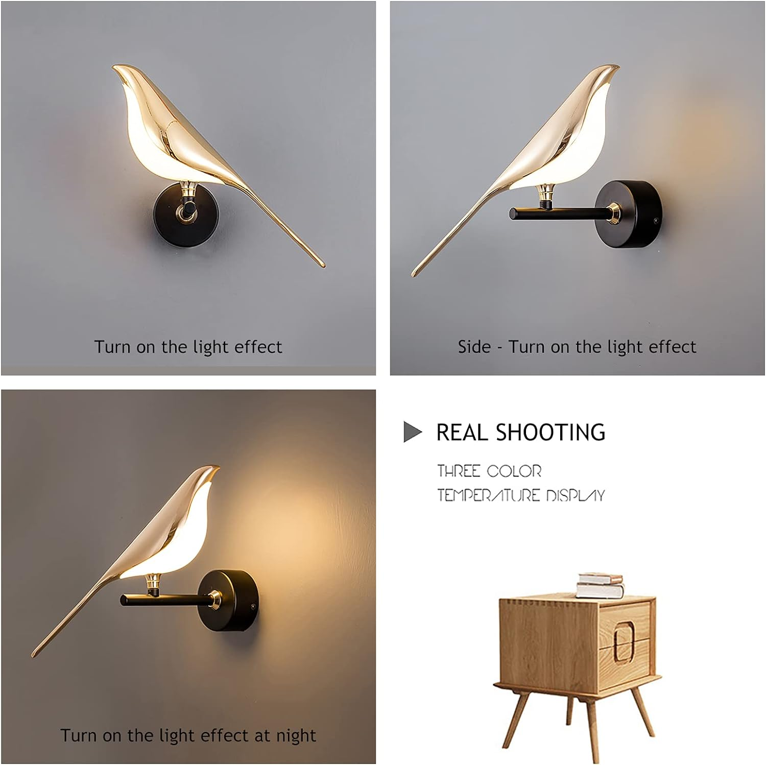 Modern LED Bird Wall Lamp – Stylish Nature-Inspired Lighting