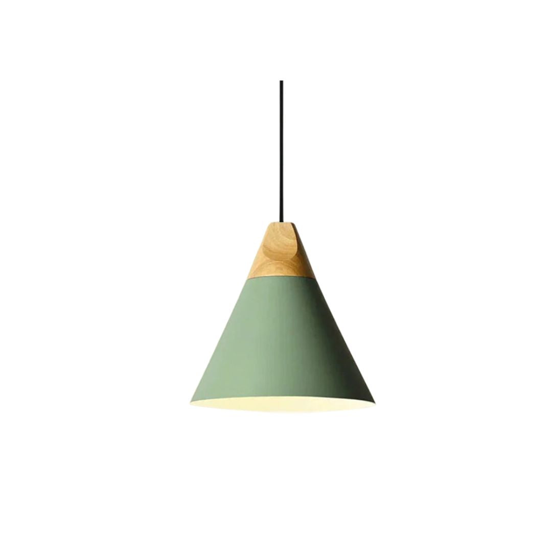 Ovia – Scandinavische Hanglamp van Hout & Aluminium