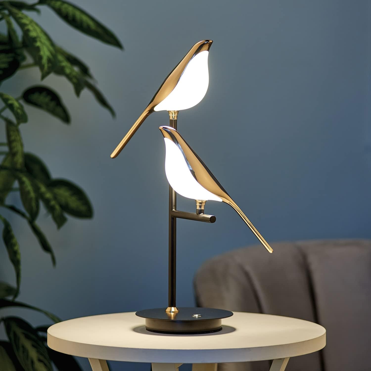 Gouden Vogel Tafellamp – Elegante Sfeerverlichting