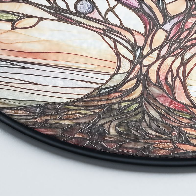 Handgemaakte Glas-in-lood Levensboom Zonnevanger