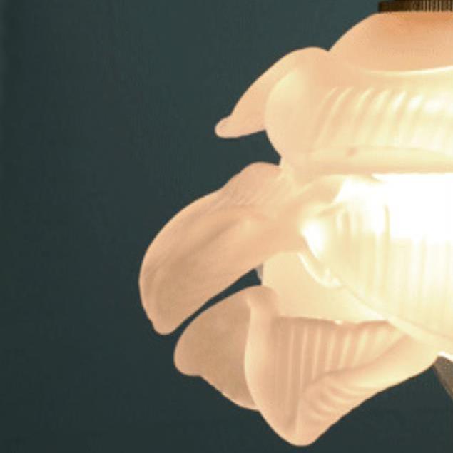 Franse Koperen Hanglamp met Glazen Kap – Verstelbaar Snoer