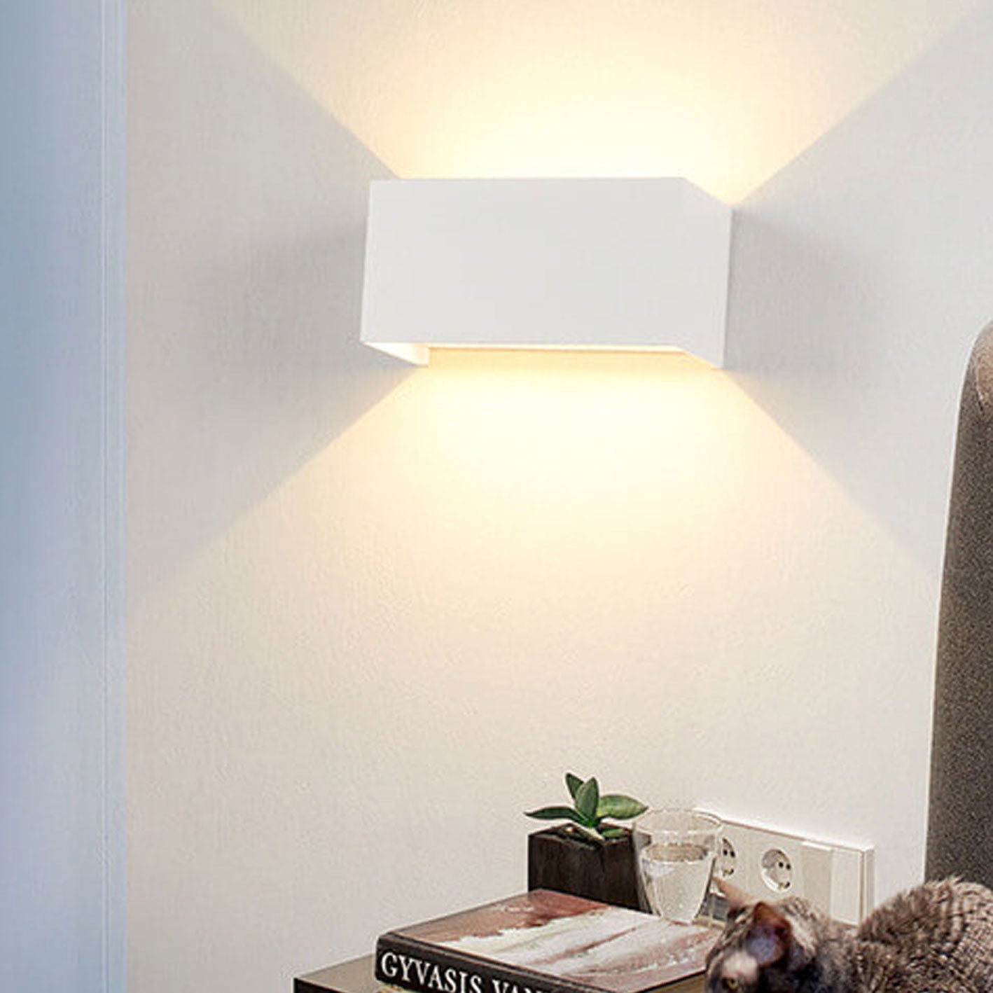 Moderne LED Up & Down Buitenlamp | Waterdichte Rechthoekige Wandlamp
