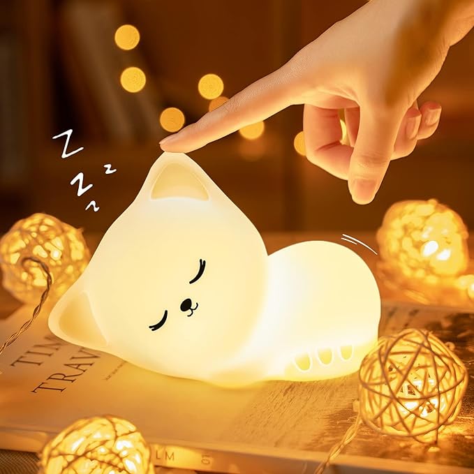 Tidy - Slapende Kat Nachtlamp LED Squishy