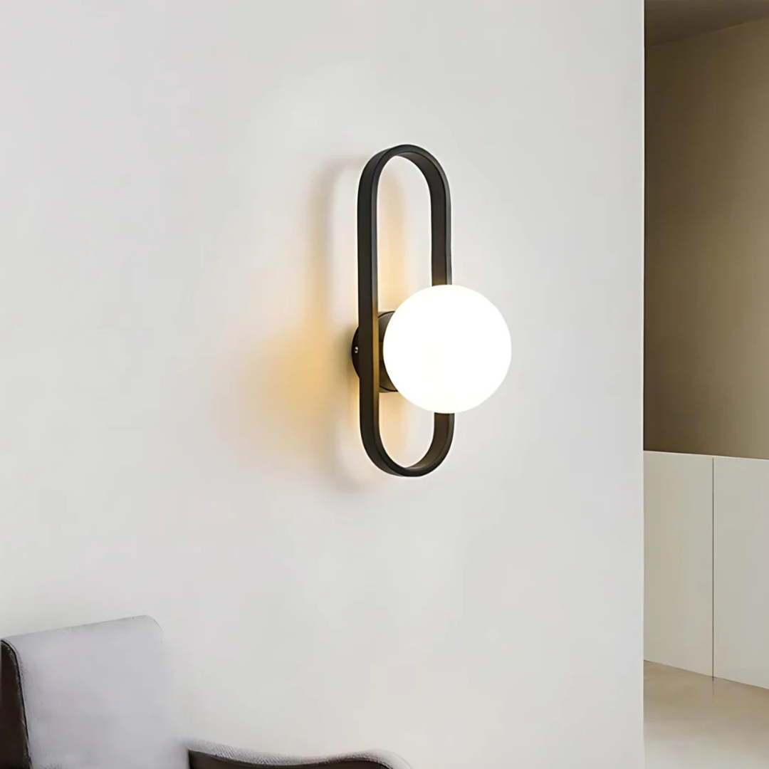 Luxe Wandlamp van Glas met Warme LED Verlichting